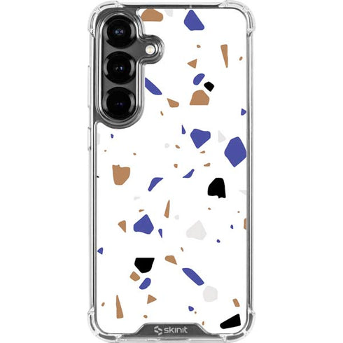 White Terrazzo Galaxy S26 Plus Clear Case