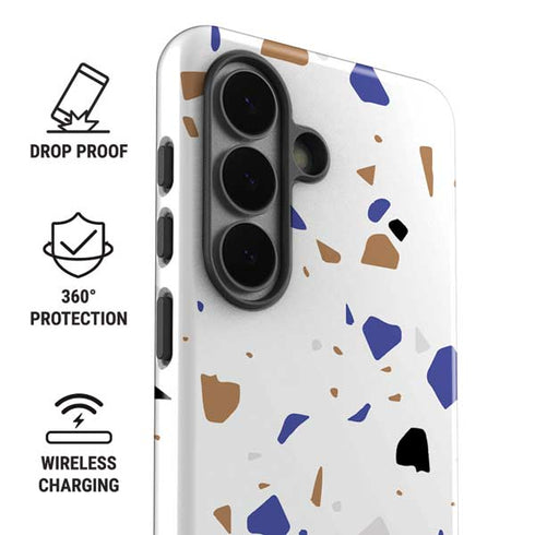 White Terrazzo Galaxy S26 Plus Impact Case