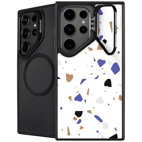 White Terrazzo Galaxy S26 Ultra Kickstand Case