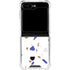White Terrazzo Galaxy Z Flip6 Clear Case