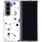 White Terrazzo Galaxy Z Fold5 5G Clear Case