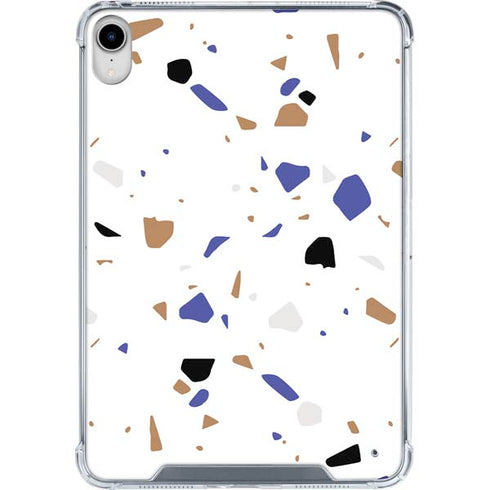 White Terrazzo iPad 11th Gen (2025) Clear Case