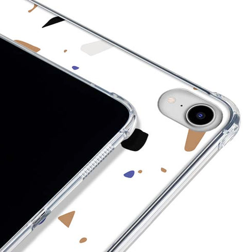 White Terrazzo iPad 11th Gen (2025) Clear Case