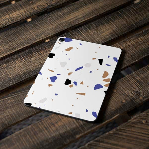 White Terrazzo Apple iPad Pro Skin