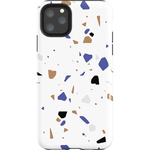 White Terrazzo iPhone Cases