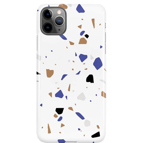 White Terrazzo iPhone Cases