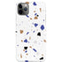 White Terrazzo iPhone Cases