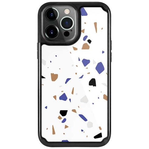 White Terrazzo iPhone Cases