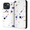 White Terrazzo iPhone 14 Plus Folio Case