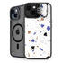 White Terrazzo iPhone 14 Plus Kickstand Case