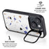 White Terrazzo iPhone 14 Plus Kickstand Case