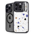 White Terrazzo iPhone 14 Pro Kickstand Case