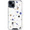 White Terrazzo iPhone 15 Clear Case