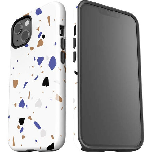 White Terrazzo iPhone 15 Impact Case