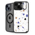 White Terrazzo iPhone 15 Kickstand Case