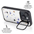 White Terrazzo iPhone 15 Kickstand Case