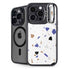 White Terrazzo iPhone 15 Pro Kickstand Case