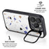 White Terrazzo iPhone 15 Pro Kickstand Case