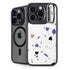 White Terrazzo iPhone 15 Pro Max Kickstand Case