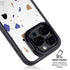 White Terrazzo iPhone 15 Pro Max Kickstand Case