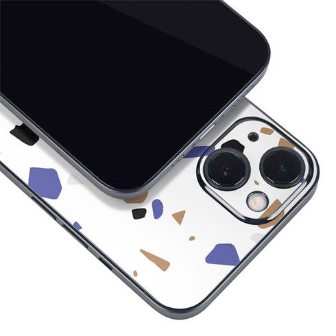 White Terrazzo iPhone 15 Skin