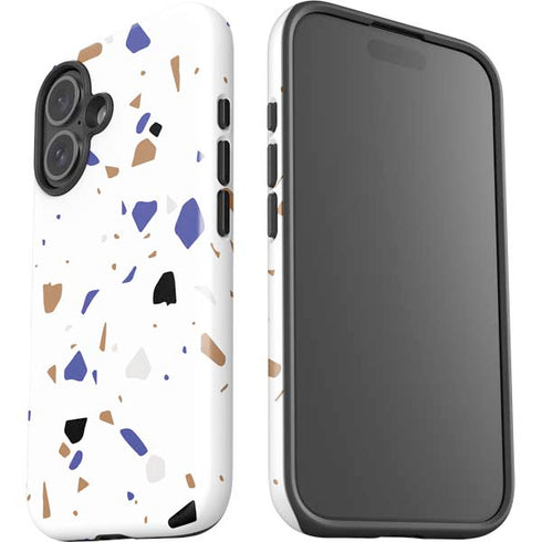 White Terrazzo iPhone 16 Impact Case