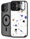 White Terrazzo iPhone 16 Kickstand Case