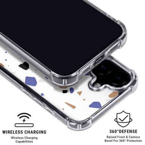 White Terrazzo iPhone 16 MagSafe Case