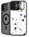 White Terrazzo iPhone 16 Plus Kickstand Case