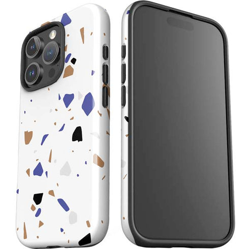 White Terrazzo iPhone 16 Pro Impact Case
