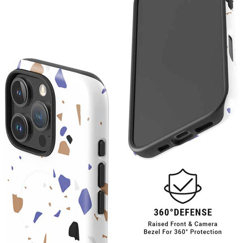 White Terrazzo iPhone 16 Pro Magsafe Impact Case
