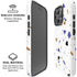 White Terrazzo iPhone 16 Pro Magsafe Impact Case