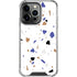 White Terrazzo iPhone 16 Pro Max Clear Case