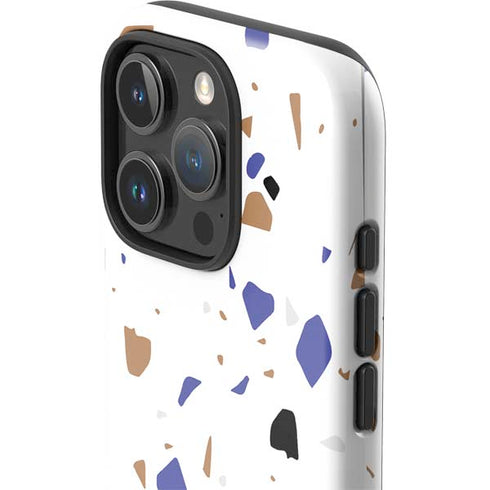 White Terrazzo iPhone 16 Pro Max Impact Case