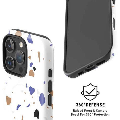 White Terrazzo iPhone 16 Pro Max Magsafe Impact Case