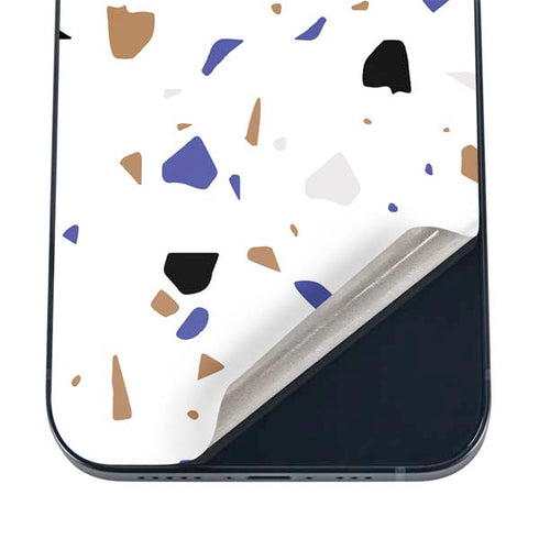 White Terrazzo iPhone 16 Skin