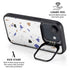 White Terrazzo iPhone 16e Kickstand Case