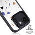 White Terrazzo iPhone 16e Kickstand Case