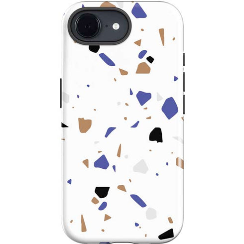 White Terrazzo iPhone 16e Impact Case