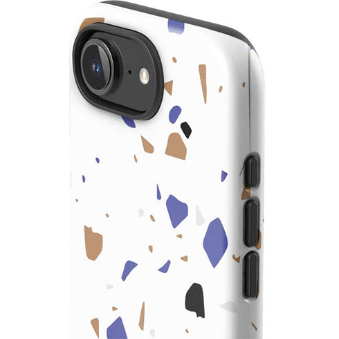 White Terrazzo iPhone 16e Impact Case