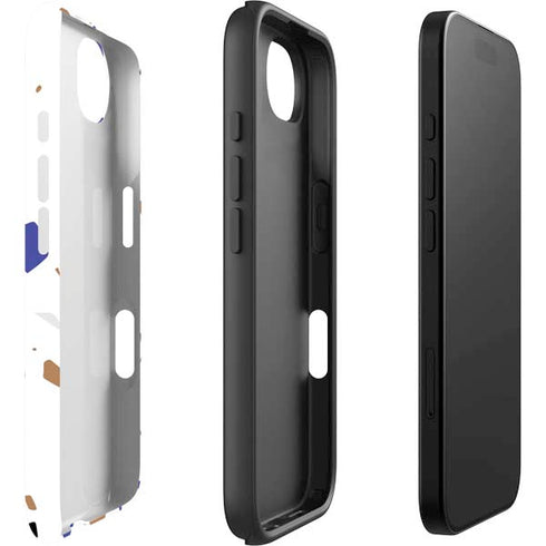 White Terrazzo iPhone 16e Impact Case