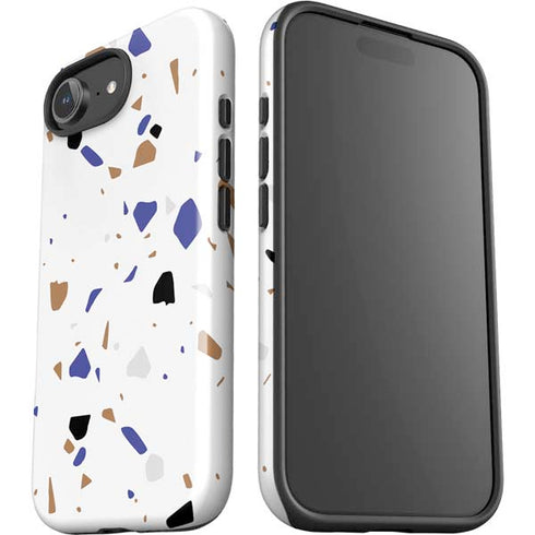 White Terrazzo iPhone 16e Impact Case