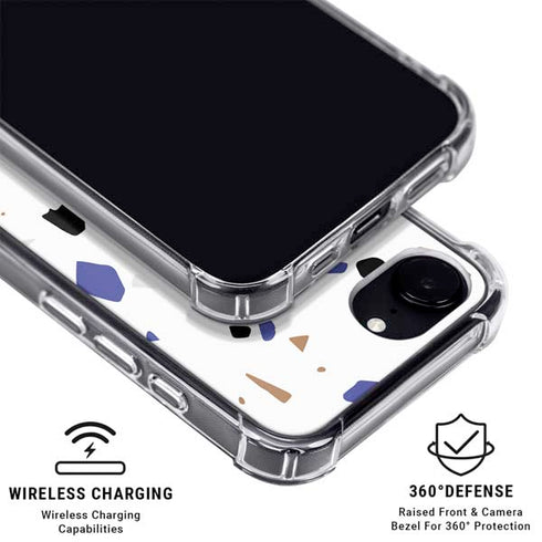 White Terrazzo iPhone 16e MagSafe Case
