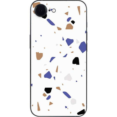 White Terrazzo iPhone 16e Skin