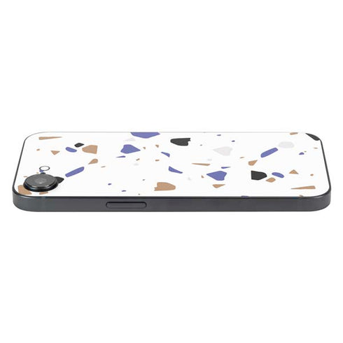 White Terrazzo iPhone 16e Skin