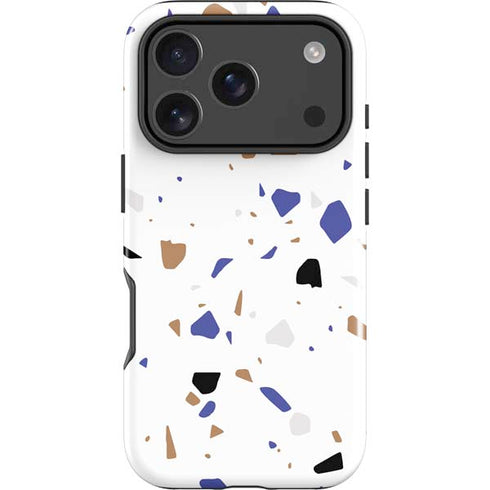 White Terrazzo iPhone 18 Pro Impact Case