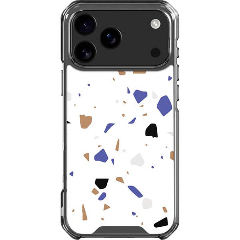 White Terrazzo iPhone 18 Pro Max Clear Case