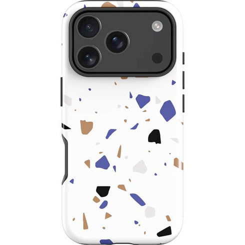 White Terrazzo iPhone 18 Pro Max Impact Case