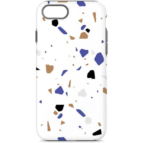 White Terrazzo iPhone Cases
