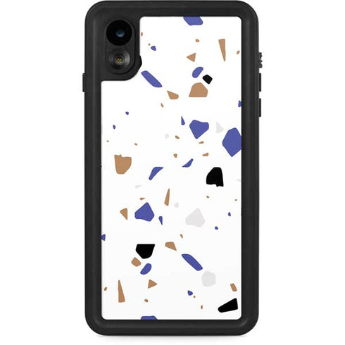 White Terrazzo iPhone Cases